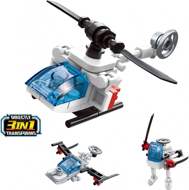 Qman Trans 3v1 Set Elicopter de Construcție