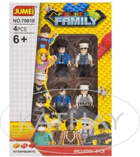Jumei set de figurine de poliție (4 buc.) - 1 bucată