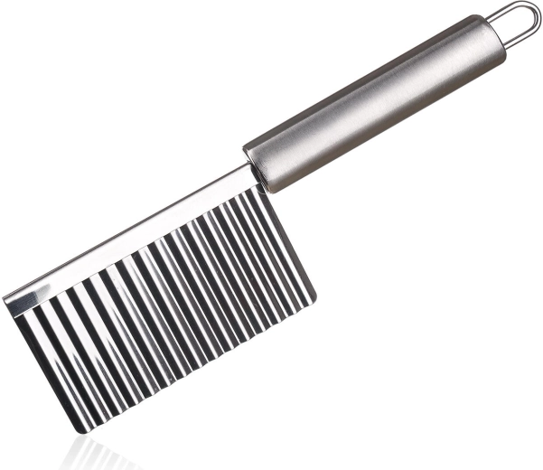 Feliator ondulat din oțel inoxidabil APETIT 22 × 6 cm