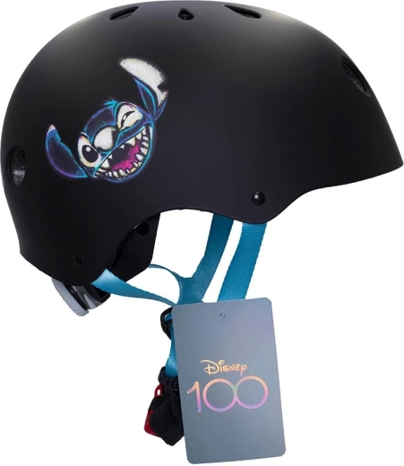Cască sport pentru copii Stitch neagră 52–56 cm