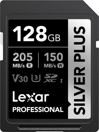 Card de memorie Lexar Professional Silver Plus SDXC 128 GB