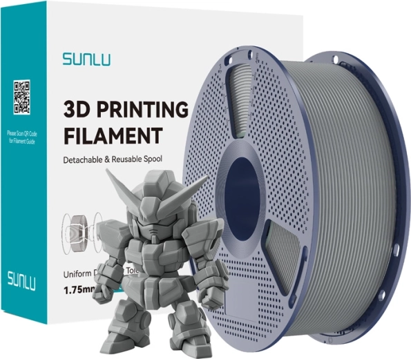 Filament Sunlu PLA+ 2.0 gri 1,75 mm