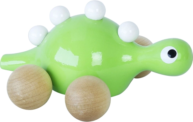 Dinosaurus din lemn Vilac pe roți