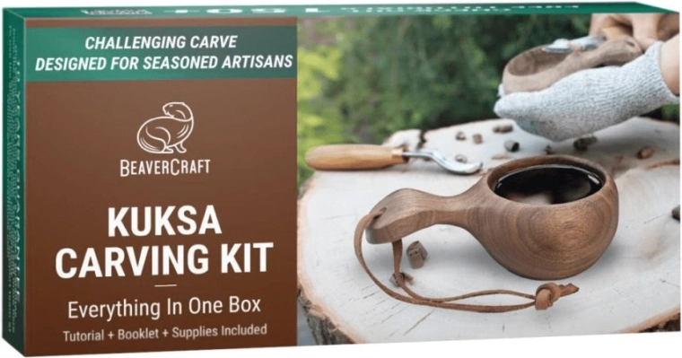 BeaverCraft set DIY pentru sculptarea unei kuksa