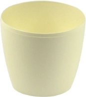Ghiveci decorativ din plastic Magnolia 30 cm crem LAMELA