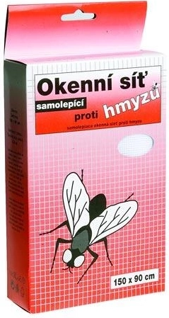 Plasă autoadezivă pentru fereastră împotriva insectelor 150 × 90 cm din fibră de sticlă