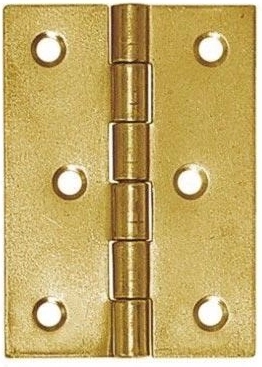 Balama articulată din oțel 60 × 43 mm, zincată galben