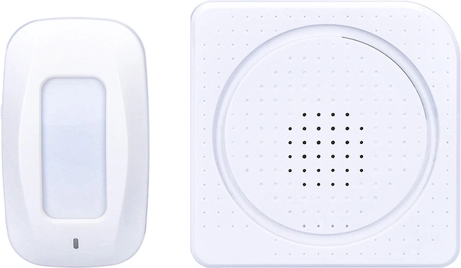 Solight detector de mișcare wireless cu gong și senzor PIR, alb