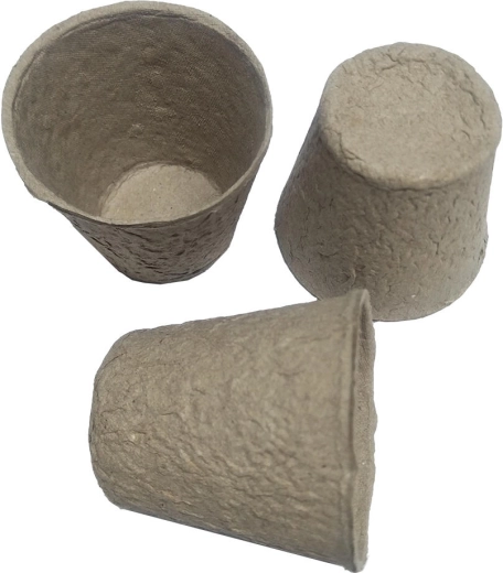 Ghiveci de hârtie de unică folosință 6 cm, 24 buc
