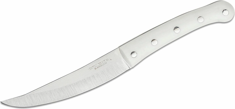 Cuțit de vânătoare Condor Meatlove 11,6 cm Micarta alb, cu teacă din piele