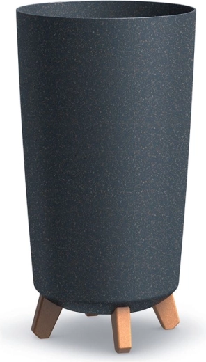 Ghiveci pe picioare Gracia Tubus Slim Eco Wood 24 cm – antracit