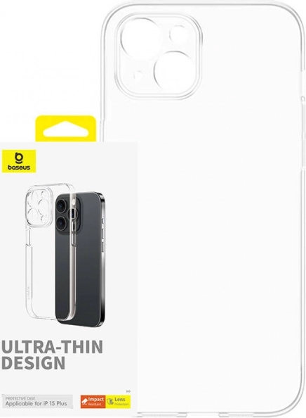 Carcasă transparentă pentru telefon Baseus OS-Lucent Series pentru iPhone 15 Plus