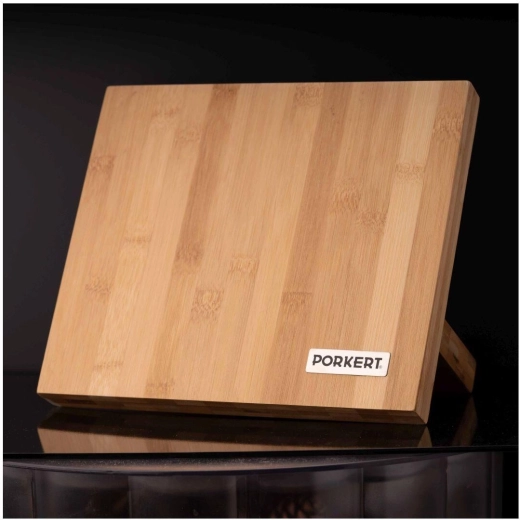 Bloc magnetic din bambus pentru cuțite 24 × 21 × 12 cm Lumo