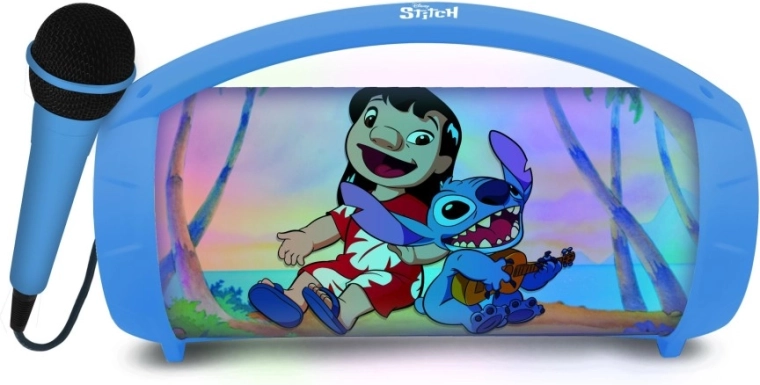 Difuzor Bluetooth Lexibook Stitch cu microfon și panou luminos