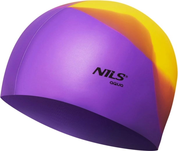 Cască de înot din silicon NILS Aqua multicolor