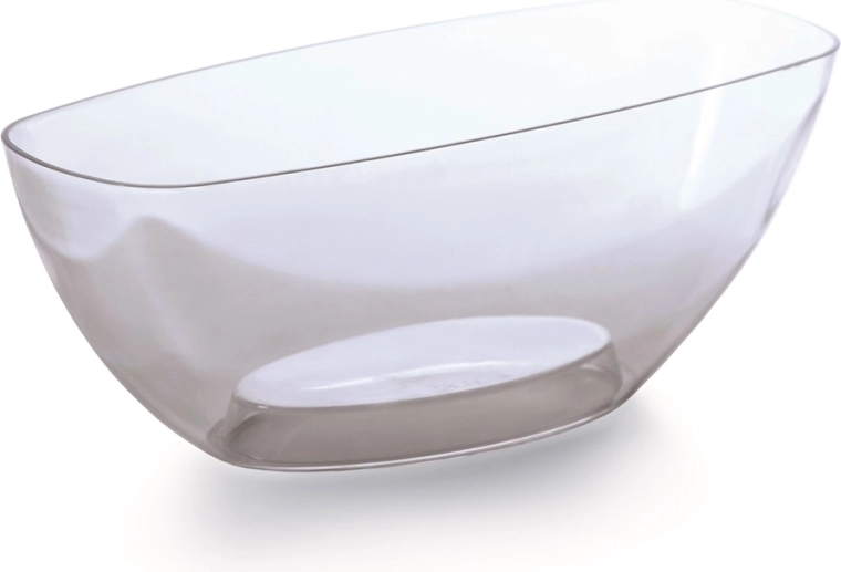 Castron oval transparent pentru orhidee 36 cm COUBI