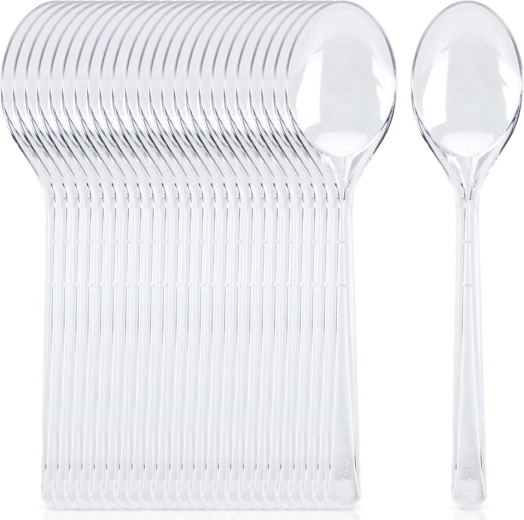 Linguri din plastic reutilizabile 17,5 cm, 25 buc.