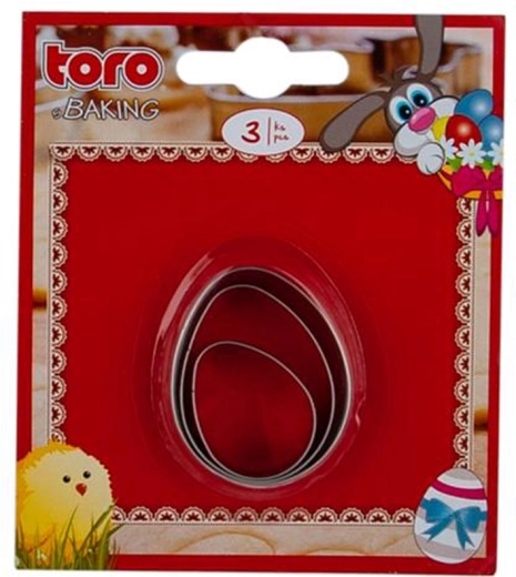 Set de forme de tăiat pentru Paște – ou, 3 buc.