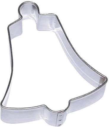 Formă de tăiat biscuiți din inox – clopoțel, set 10 buc