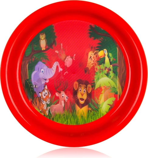 Farfurie din plastic pentru copii ZOO 19,5 cm