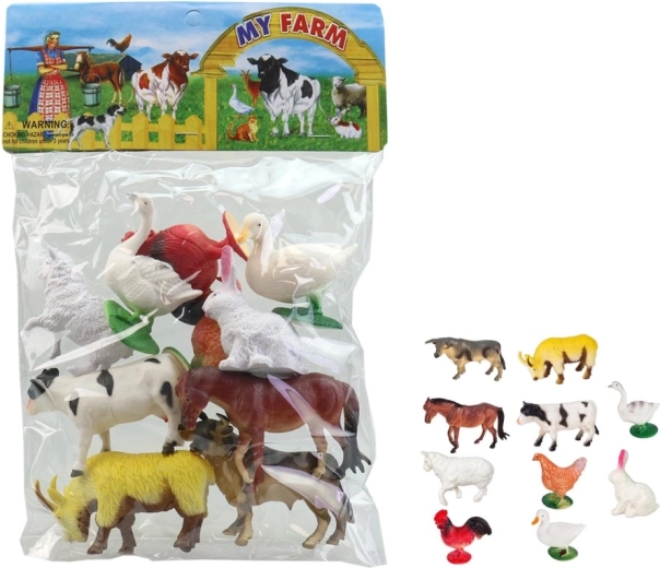 Animăluțe în săculeț 7–10 cm – set de figurine din plastic pentru copii