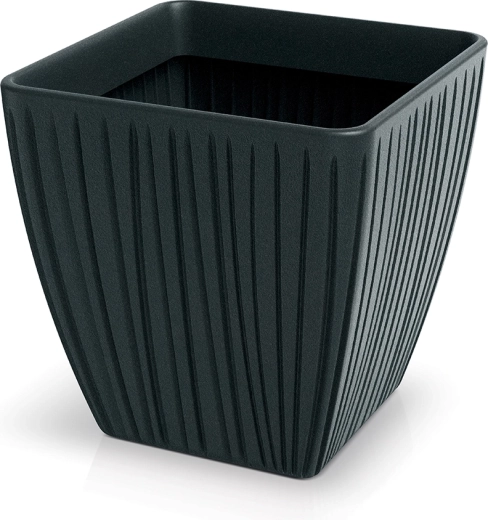 Ghiveci Fero Square 40 cm gri închis