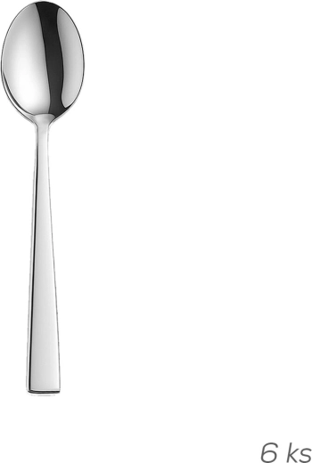 Lingurițe din inox pentru ceai Plain, 6 buc.