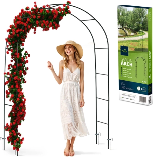 Pergolă arc metalică pentru grădină 240 cm