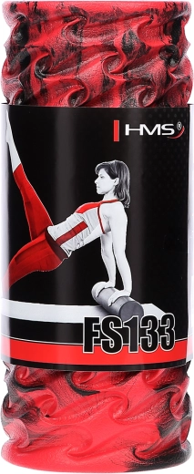 Rolă de masaj din spumă HMS FS133 33 cm roșie