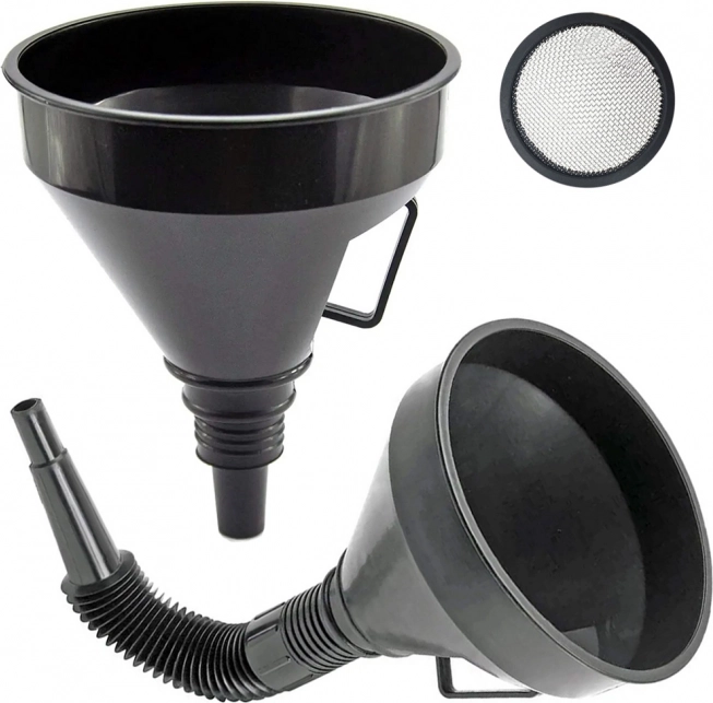 Pâlnie mare cu filtru pentru lichide