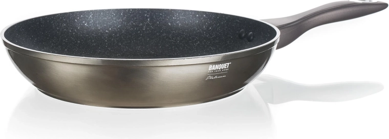 Tigaie din aluminiu turnat 28 cm cu suprafață antiaderență METALLIC PLATINUM