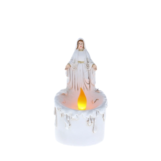Lumânare LED cu figurina Fecioarei Maria, 17 cm