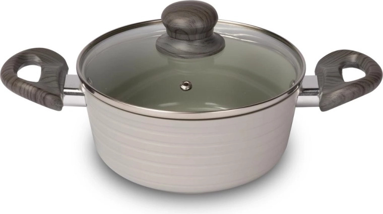 Lamart Stripe cratiță cu capac 18 cm