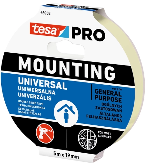Bandă de montaj universală 19 mm × 5 m TESA