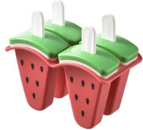 Forme pentru înghețată Pepene, plastic, set 4 bucăți