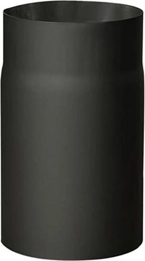 Tubulatură de fum 160 mm, lungime 250 mm, grosime 1,5 mm, negru
