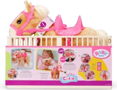 Căluțul care merge BABY born Cutie cu grajd portabil