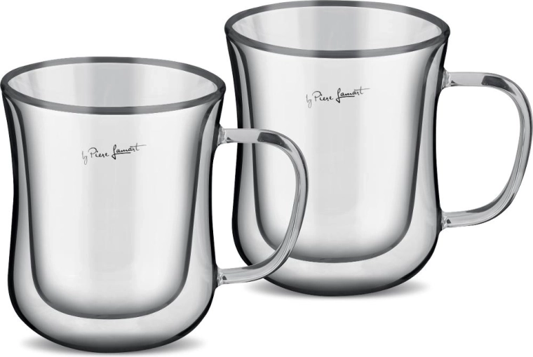 Set Lamart de pahare termoizolante cu pereți dubli Cafè 220 ml, 2 bucăți