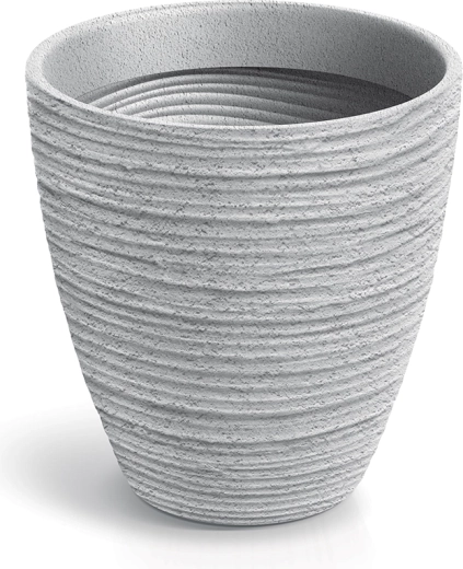 Ghiveci Defora 47 cm gri beton cu insert detașabil