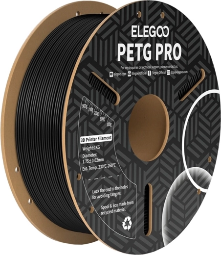 Filament ELEGOO PETG Pro negru 1,75 mm 1 kg