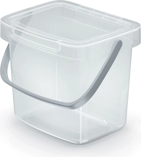 Coș de gunoi 3 l transparent SYSTEMA Q COLLECT