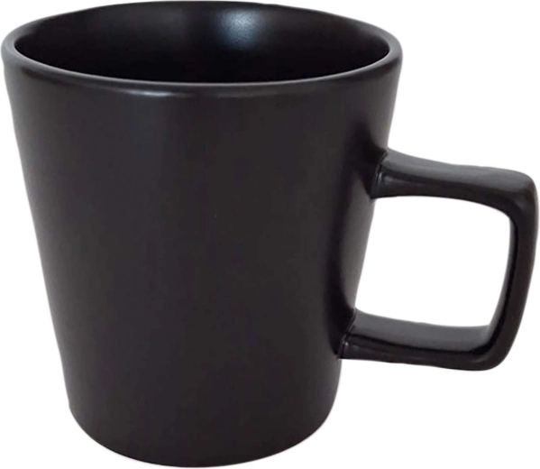 Cană ceramică Kitchisimo negru mat 350 ml