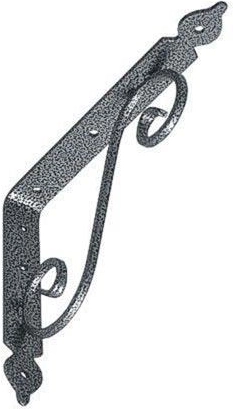 Consolă pentru raft 190 × 140 mm neagră