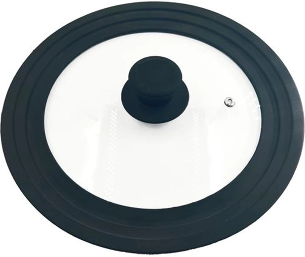 Capac universal din sticlă călită cu supapă de abur 22/24/26 cm