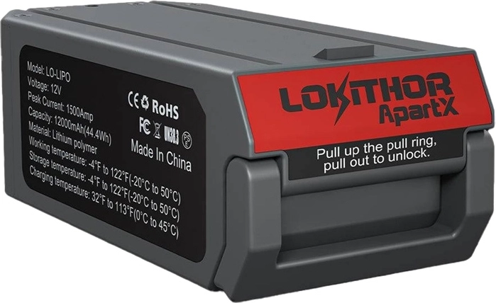 Baterie LiPo Lokithor LO-LIPO 12 V 12 000 mAh (1500 A) pentru ApartX