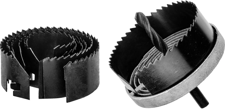 Set de ferăstraie carotate pentru lemn și gips-carton, 7 bucăți