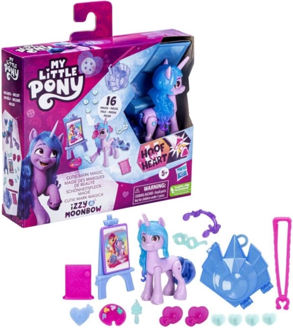 My Little Pony Cutie Mark magic – set cu breloc și ponei poziționabil de 8 cm