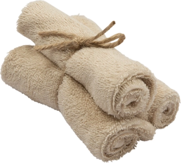 Prosoape din bambus Timboo (froté) Frosted Almond 29,5 × 50 cm - 3 buc