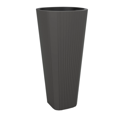Ghiveci înalt Muza 39 cm în antracit