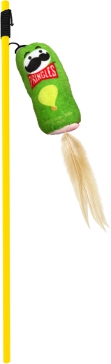 Jucărie verde Pringles pentru pisici